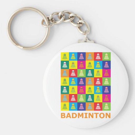 Badminton d'art de bruit porte-clés