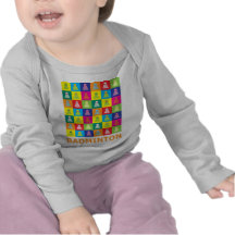 Badminton d'art de bruit t-shirt