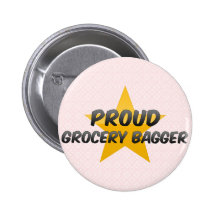Bagger fier d'épicerie pin's avec agrafe