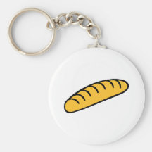 Baguette de pain porte-clés