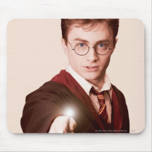 Baguette magique de points de Harry Potter Tapis De Souris