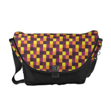 Baie Checkered abstraite de motif de mosaïque sauv Sacoches