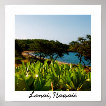 Baie de Manele, Lanai, affiche d'Hawaï