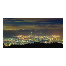 Baie Japon de Kansai Osaka de panorama de Mt. Rokk Carte Avec Photo