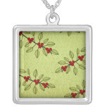 Baie pendante de rouge de collier d'image moderne 