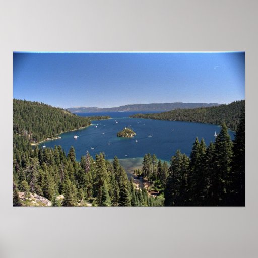 Baie verte, le lac Tahoe, la Californie, Etats-Uni Posters
