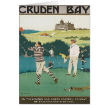 Baie vintage Ecosse de Cruden Carte