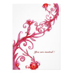 BAIES MAGIQUES, blanc rouge Invitations