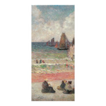 Baigner Dieppe par Gauguin, impressionisme vintage Doubles Cartes