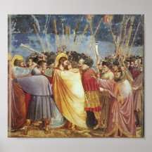 Baiser des judas par Giotto Posters