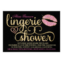 Baiser étincelant de Bachelorette Blac de l'étince Invitation