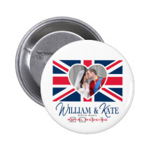 Baiser royal - mariage de William et de Kate Badges Avec Agrafe