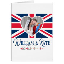 Baiser royal - mariage de William et de Kate Carte