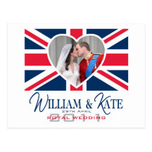 Baiser royal - mariage de William et de Kate Cartes Postales