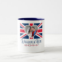 Baiser royal - mariage de William et de Kate Tasse