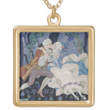 Baiser secret, illustration pour des "fêtes Galant Collier