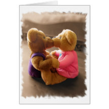 Baisers de la carte de nounours
