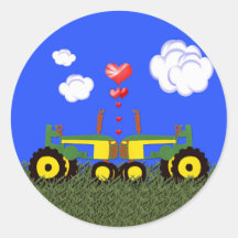 Baisers de tracteurs autocollants