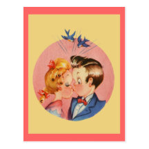 Baisers des couples cartes postales