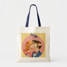 Baisers des couples sac de toile