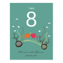 Baisers du mariage mignon lunatique de plage de co cartes postales