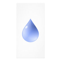 Baisse bleue de pluie photocarte customisée