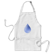 Baisse bleue de pluie tablier