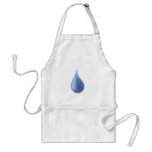 Baisse bleue de pluie tablier