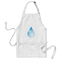 Baisse bleue de pluie tabliers