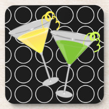 Baisse de citron et caboteurs de Martini de chaux Dessous-de-verre
