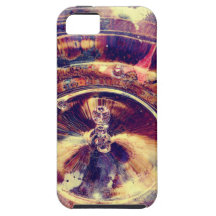 Baisse jaune abstraite de l'eau coques iPhone 5