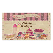 Bakery Boutique Cakes & Patisserie Business Card