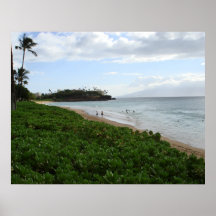 Balade le long de la plage poster