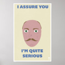 Baldstache Affiche