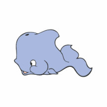 Baleine bleue mignonne photo en relief