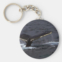 Baleine de bosse retentissant (flets de queue) /Gl Porte-clés