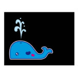 Baleine de Kawaii Cartes Postales