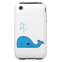 Baleine de Kawaii Étui Tough iPhone 3