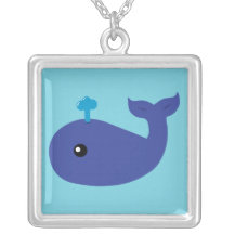 Baleine mignonne pendentifs