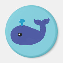 Baleine mignonne magnets pour réfrigérateur