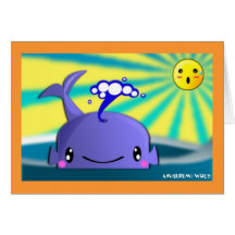 Baleine postale carte