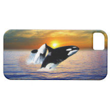 Baleines au coucher du soleil coques Case-Mate iPhone 5
