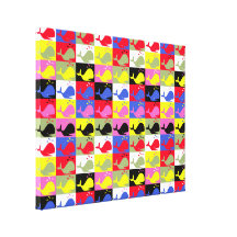 Baleines d'o de pattern_Lots de Baleine-Hole™ d'An Toiles Tendues Sur Châssis