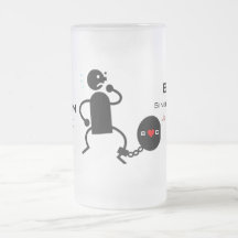 Ball & Chain Frosted Mug for Groom to Be