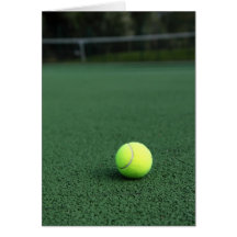 Balle de tennis cartes de vœux