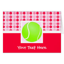 Balle de tennis mignonne cartes de vœux