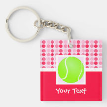 Balle de tennis mignonne porte-clés