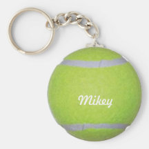 Balle de tennis personnalisable porte-clef