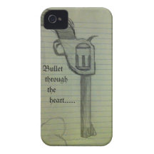 Balle par le coeur ..... coque Case-Mate iPhone 4
