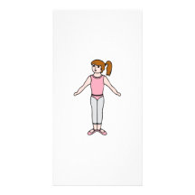 Ballerina Photo Card Template
